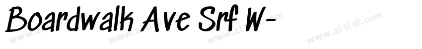 Boardwalk Ave Srf W字体转换